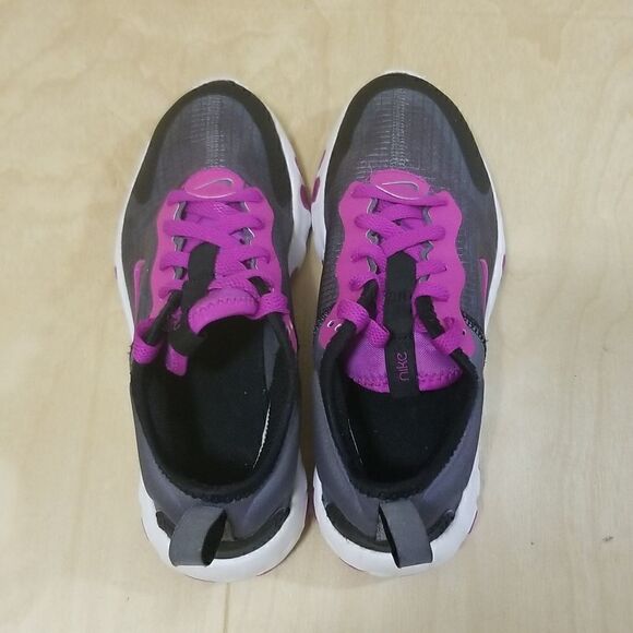 Nike Odyssey React  Gray/Purple White Running Shoes Sneakers Women’s Size 5 - Picture 8 of 8